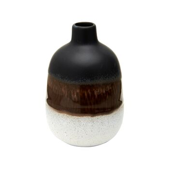 Ombré Glaze Black Mini Bud Vase, 3 of 4