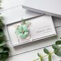 Handmade Wedding Money Wallet Mint Green And White, thumbnail 1 of 7