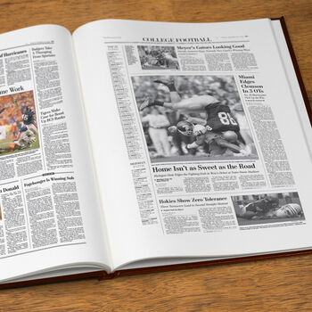 Michigan State Spartans Personalised Newspaper Book, 10 of 12