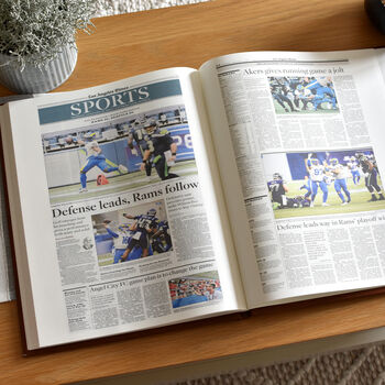 Los Angeles Rams Personalised Gift Newspaper Book, 7 of 9