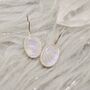 Rainbow Moonstone Sterling Silver Oval Earrings, thumbnail 12 of 12