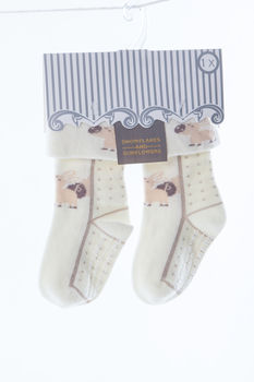 Set Of Three Neutral Children's Socks, 3 of 3
