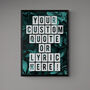 Custom Vintage Style Leaf Print Quote Art, thumbnail 5 of 7