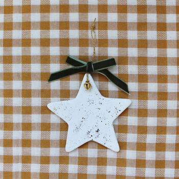Gold Leaf Personalised Star Decoration, 3 of 3