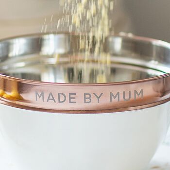 Personalised Copper Banded Mixing Bowl, 3 of 12