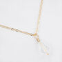 Crystal Back Drop Necklace Lariat For Wedding, thumbnail 8 of 12