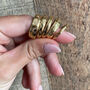 Engraved Palm Band Ring In 14k Gold Vermeil Plated, thumbnail 4 of 9