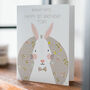 Bunny Says Personalised Birthday Card, thumbnail 1 of 2