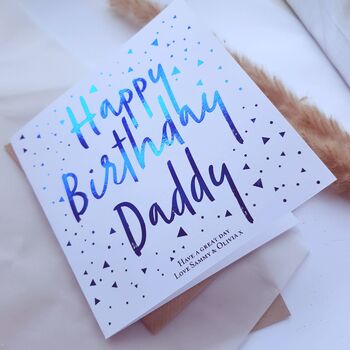 Happy Birthday Dad! Personalised Birthday Card Daddy, 2 of 5