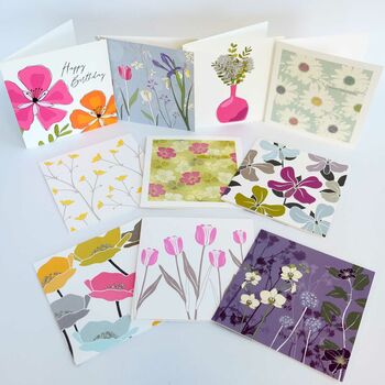 Luxury Box Set Of 20 Floral Greeting Cards, 3 of 3