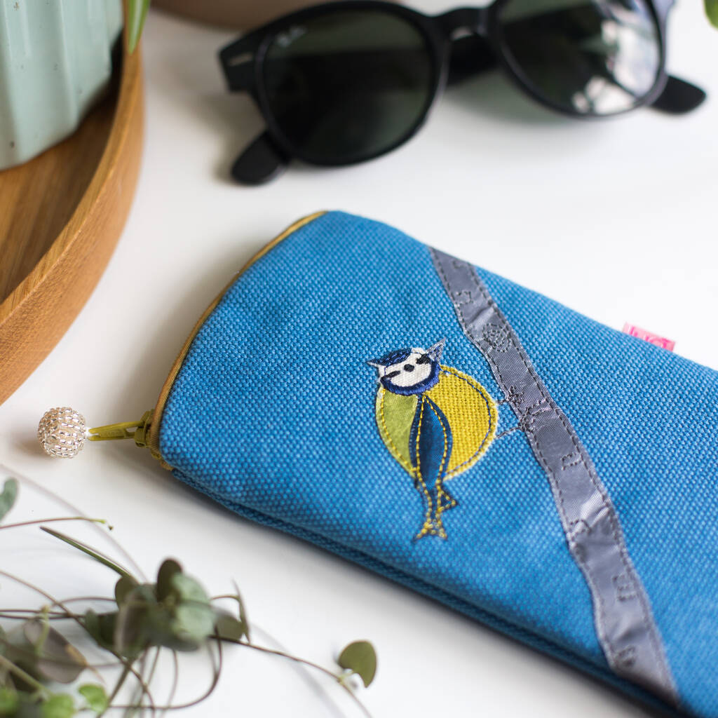 Blue Tit Glasses Case By Home & Glory