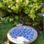 Blue And White Ceramic Bird Bath Birdbath Feeder Table Ornament, thumbnail 3 of 3