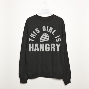 This Girl Is Hangry Women’s Slogan Sweatshirt, 2 of 3