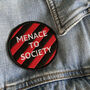 'Menace To Society' Iron On Patch, thumbnail 3 of 5