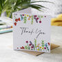Thank You Wildflower Design Card, thumbnail 1 of 2