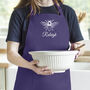 Personalised Bee Apron In Purple, thumbnail 1 of 4