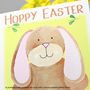 Personalised Bunny Rabbit Hoppy Easter Card, thumbnail 3 of 6