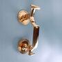 G Decor The Windsor Polished Brass Door Knocker Elegant Front Door Hardware Fitting, thumbnail 2 of 4