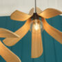 Wooden Petal Pendant Ceiling Light, thumbnail 5 of 9