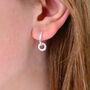 Sterling Silver Soft Twist Circle Huggie Earrings, thumbnail 1 of 7