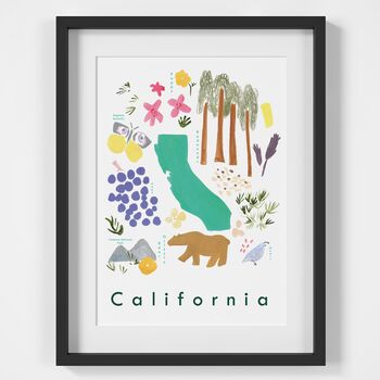 California State Symbols Art Print, 2 of 2