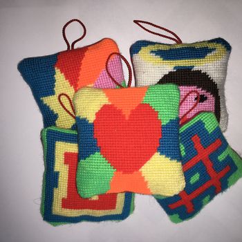 Heart Tapestry Lavender Bag Kit, 3 of 3