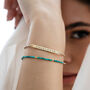 Turquoise And Silver Or Gold Bracelet, thumbnail 1 of 5
