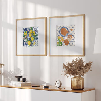 Lemons Over Tiles Art Print, 4 of 5