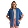 Prussian Blue 100% Cashmere Travel Wrap Shawl Gift Boxed, thumbnail 2 of 5