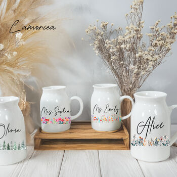 Personalised Flower Vase Ceramic, 3 of 5
