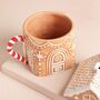 Gingerbread House Ceramic Mug With Lid, thumbnail 5 of 6