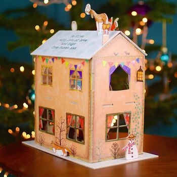 Personalised Christmas House Advent Calendar, 8 of 10