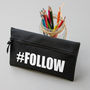 Hashtag Pencil Case And Personalised Colouring Pencils, thumbnail 1 of 3