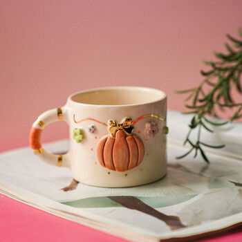 Pumpkin Ceramic Coffee/Tea Cup, 2 of 2
