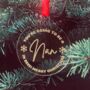 Pregnancy Announcement Personalised Christmas Bauble, thumbnail 1 of 4