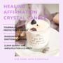 Healing Affirmation Crystal Candle With Three Crystals, thumbnail 2 of 5