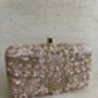 Pink Handcrafted Embroidered Rectangular Clutch Purse, thumbnail 1 of 10