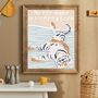 Custom Boys Girls Name Tiger Print For Nursery Newborn Gift, thumbnail 1 of 7