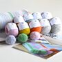Pom Pom Stripe Crochet Blanket Kit, thumbnail 2 of 5