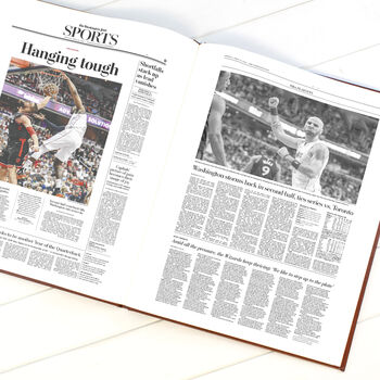 Washington Wizards Personalised Nba Basketball Gift Newspaper Book, 8 of 11