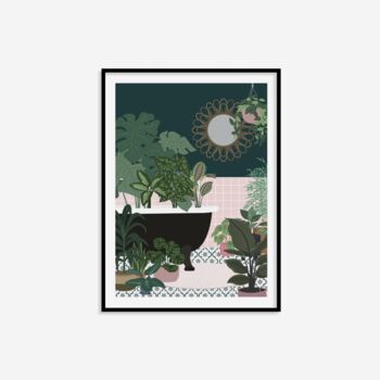 Eclectic Plants In Bathtub Print, 5 of 6