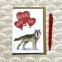 Wolf Happy Valentine's Day Card, thumbnail 1 of 3