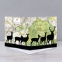 Deer Card With Richmond Park Map, thumbnail 2 of 3