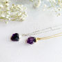 Personalised Amethyst February Birthstone Necklace, thumbnail 2 of 8