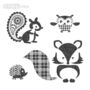 Four Woodland Animal Stencils Pack, thumbnail 3 of 6