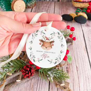 Ceramic Christmas Ornament Gift With Name, 5 of 7