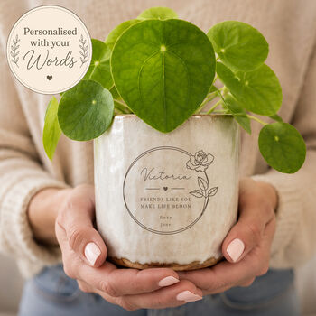 Personalised Birth Month Flower Plant Pot, 3 of 8