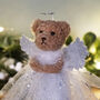 Little Bear Co. Silver Teddy Bear Tree Topper, thumbnail 2 of 6