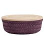 X Small Plum Wonder Round Storage Basket, thumbnail 1 of 3