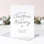 Star Personalised First Christmas As My Mummy Card, thumbnail 2 of 2